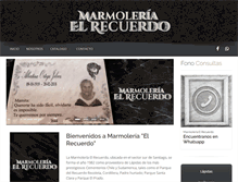 Tablet Screenshot of marmoleriaelrecuerdo.cl